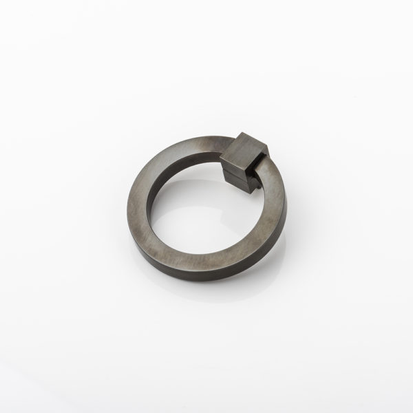 Cheval solid brass swing cabinet pull - dia: 76mm, proj: 16mm