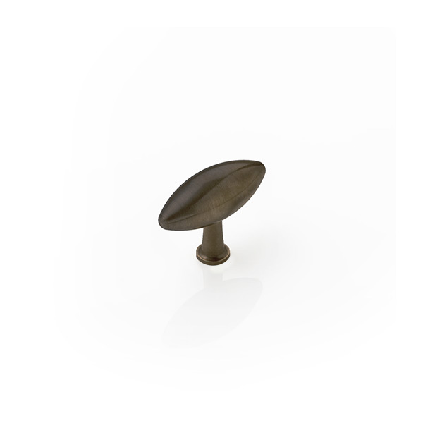 Dawson solid brass cabinet pull - L: 38mm W: 17mm, proj: 30mm