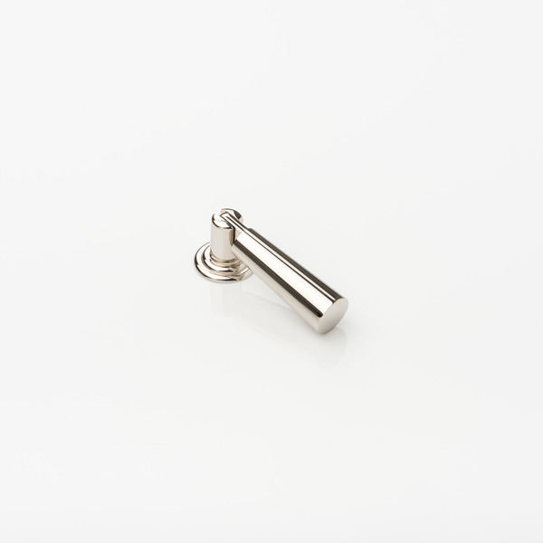 Tapered drop solid brass swing cabinet pull - drop: 50mm, proj: 22mm