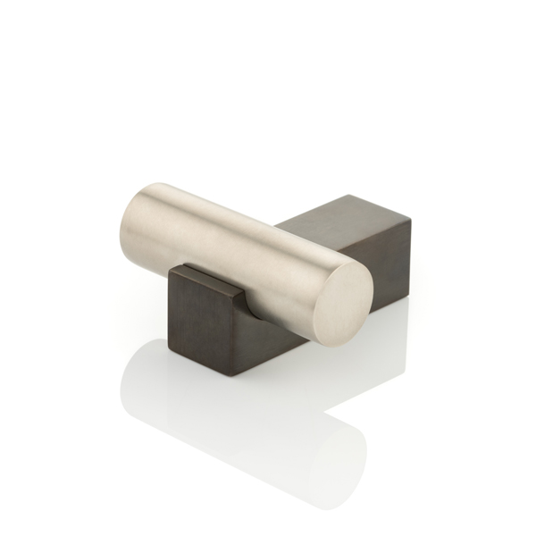 KH Intersect solid brass cabinet pull