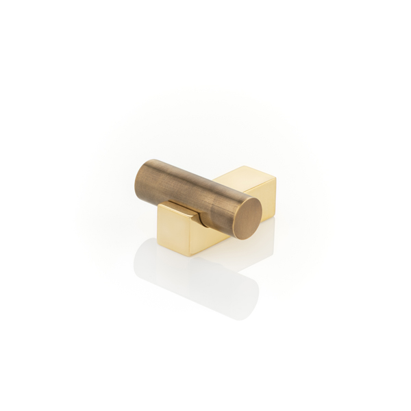 KH Intersect solid brass cabinet pull