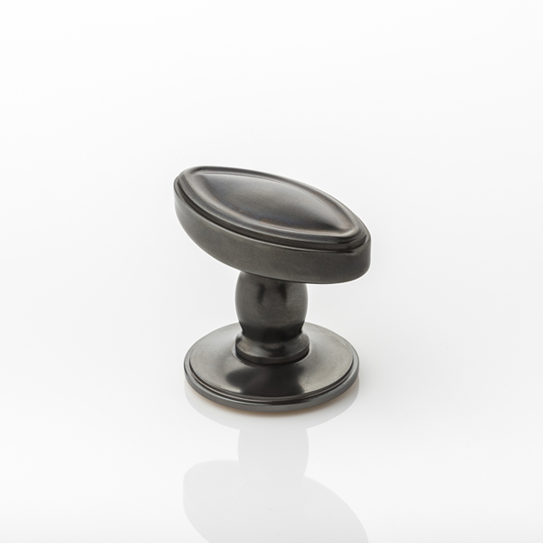 Tewkesbury solid brass door knob with traditional rose