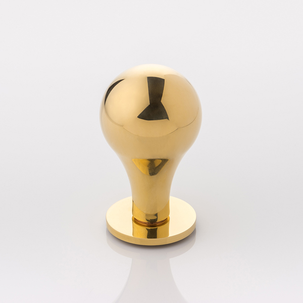 Roland solid brass door knob with round rose