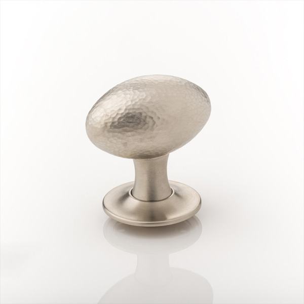 Joseph Giles - INTRICATELY HAMMERED solid brass oval door knob
