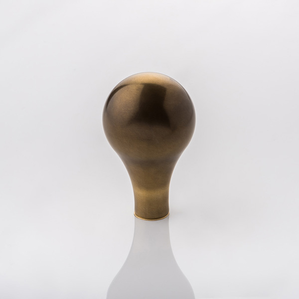 Roland solid brass door knob with roseless rose