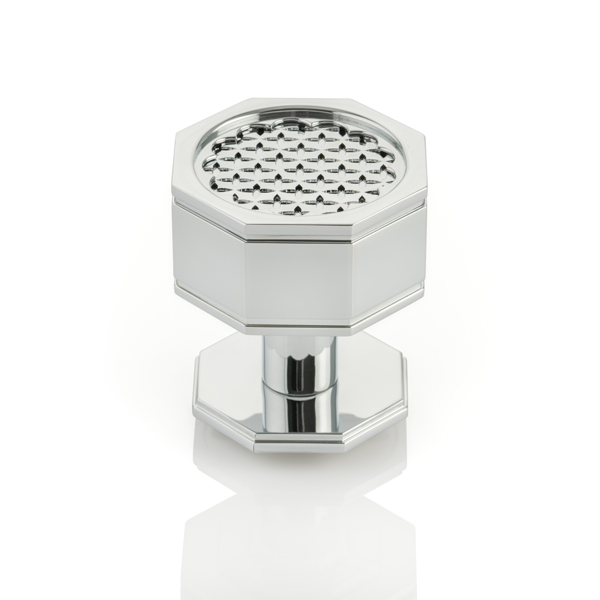 Fitzherbert Solid Brass Door Knob with octagonal rose