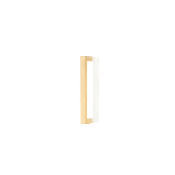 Cube solid brass door pull