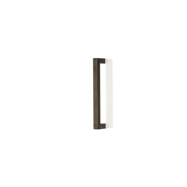 Cube solid brass door pull