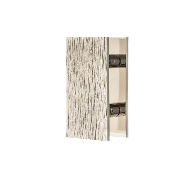 Molten texture solid bronze door pull