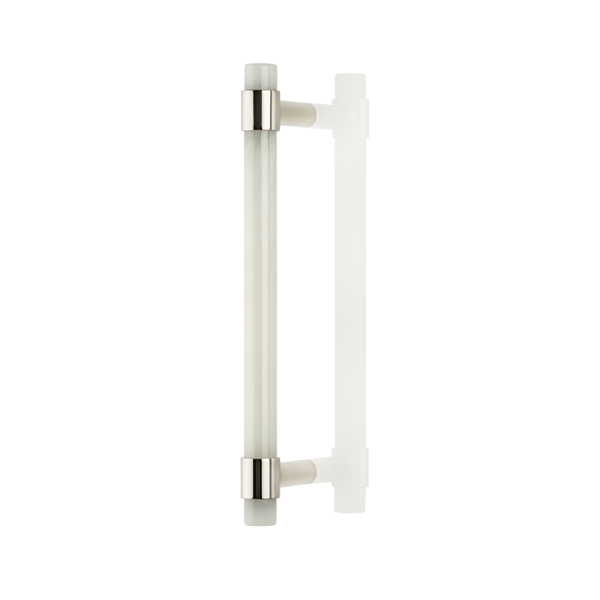 Collett solid brass & marble door pull