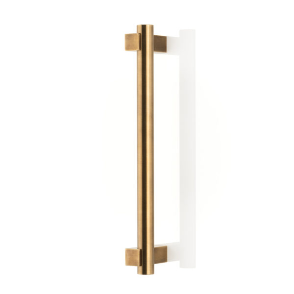 KH Intersect solid brass door pull
