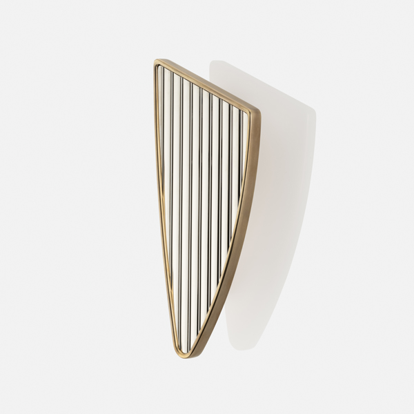 Mount solid brass door pull