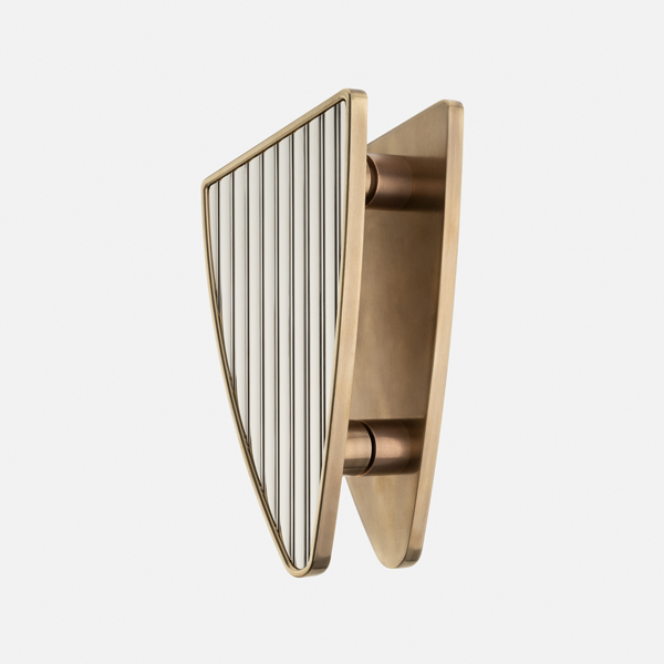 Mount solid brass door pull