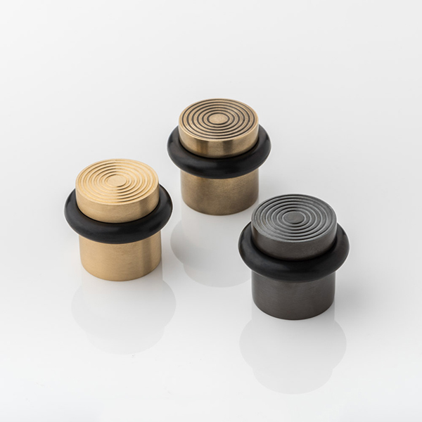Fowler solid brass floor mounted door stop