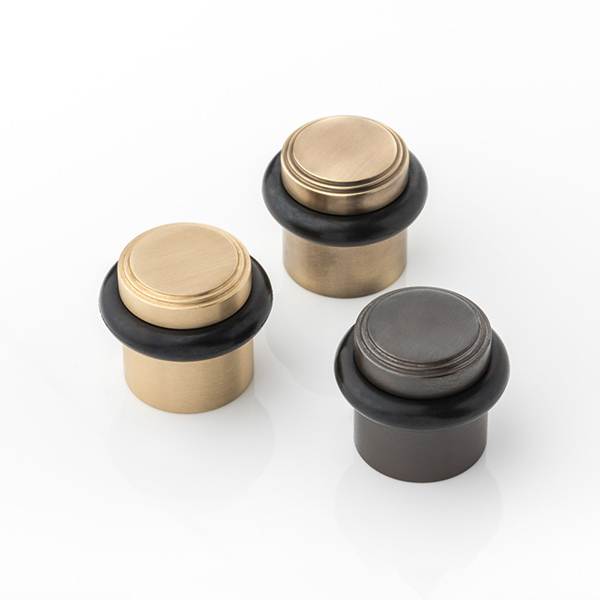 Bartlett solid brass floor mounted door stop