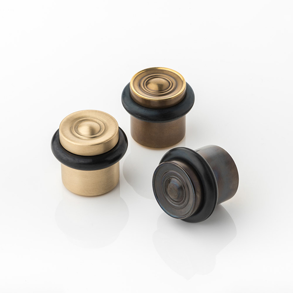 Remmington solid brass floor mounted door stop