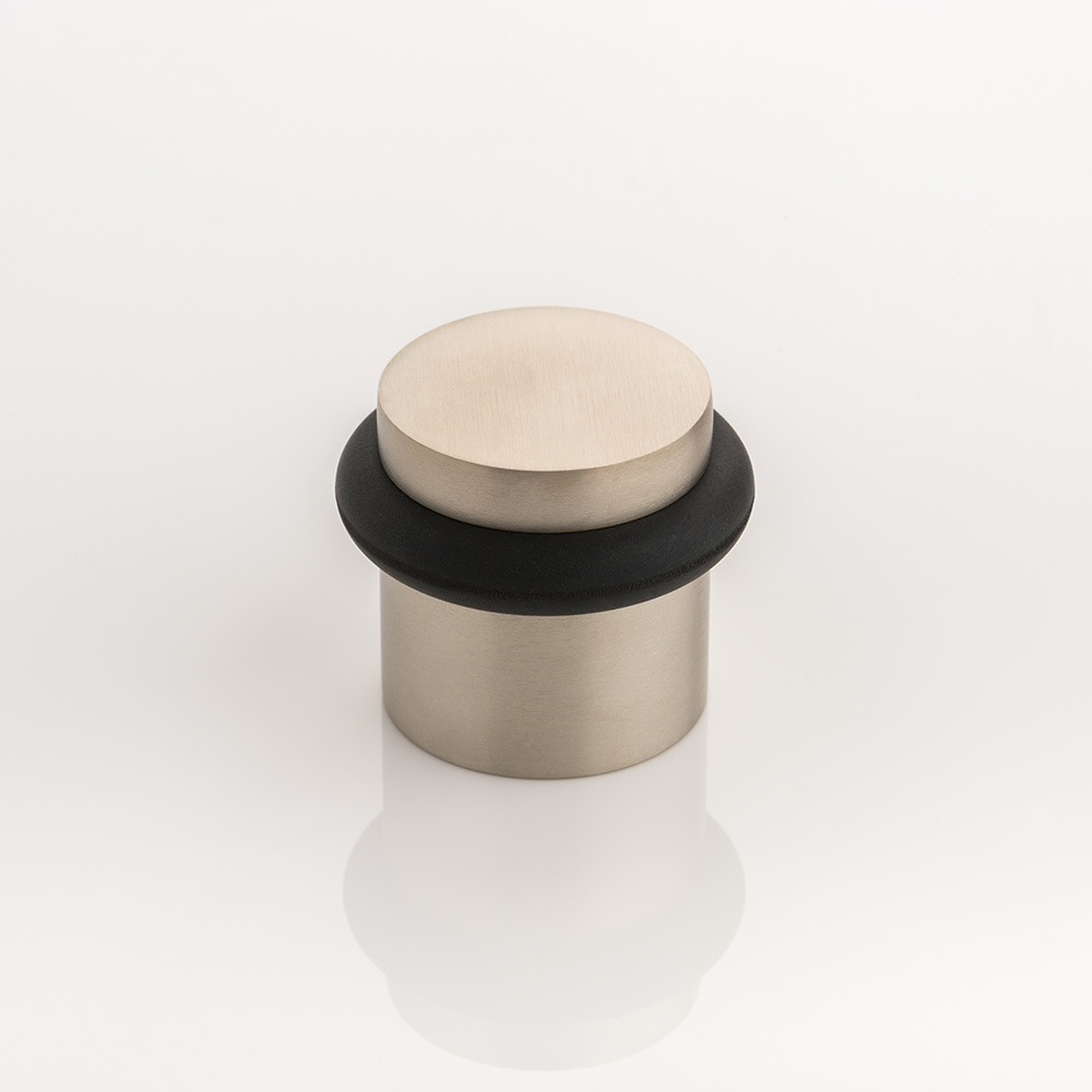 Solid brass floor mounted door stop