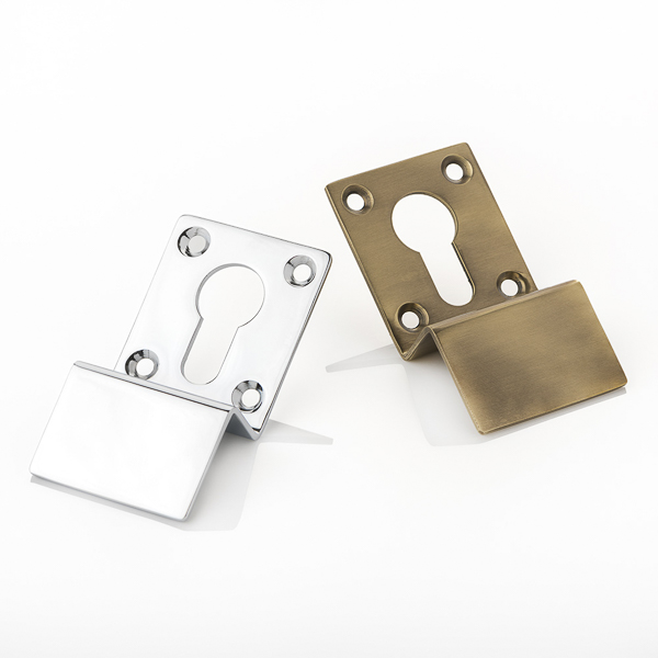 Euro cylinder escutcheon pull