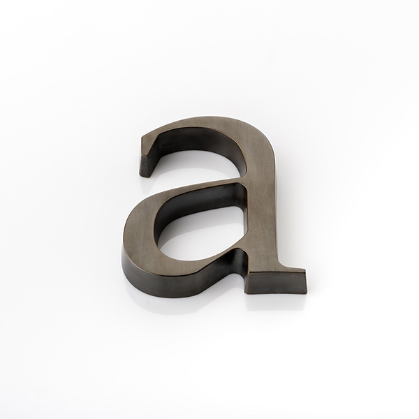 Solid brass door letter (a)