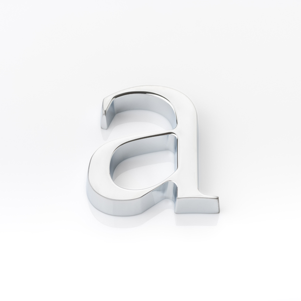 Solid brass door letter (a)