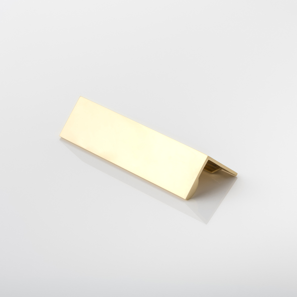 Moon solid brass small edge pull handle