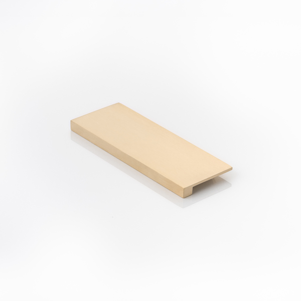 Cube solid brass medium edge pull with concealed fixing