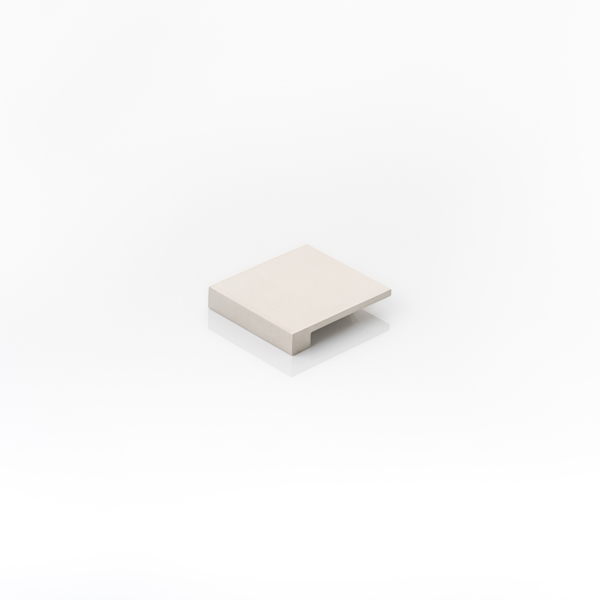 Cube solid brass medium edge pull with concealed fixing