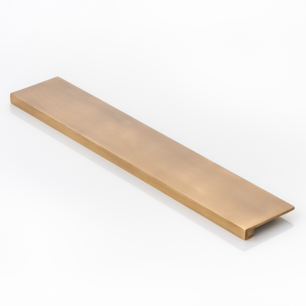 Cube solid brass medium edge pull with concealed fixing