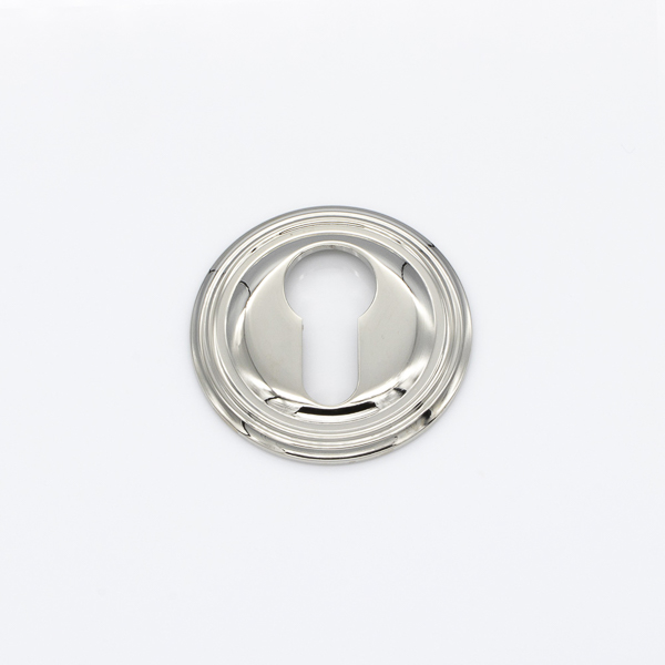 Solid brass euro cylinder profile ornate escutcheon