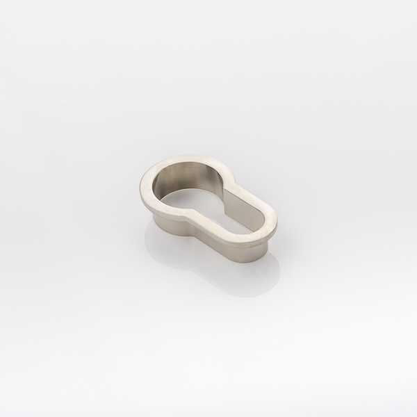 Solid brass euro cylinder profile minimalist escutcheon