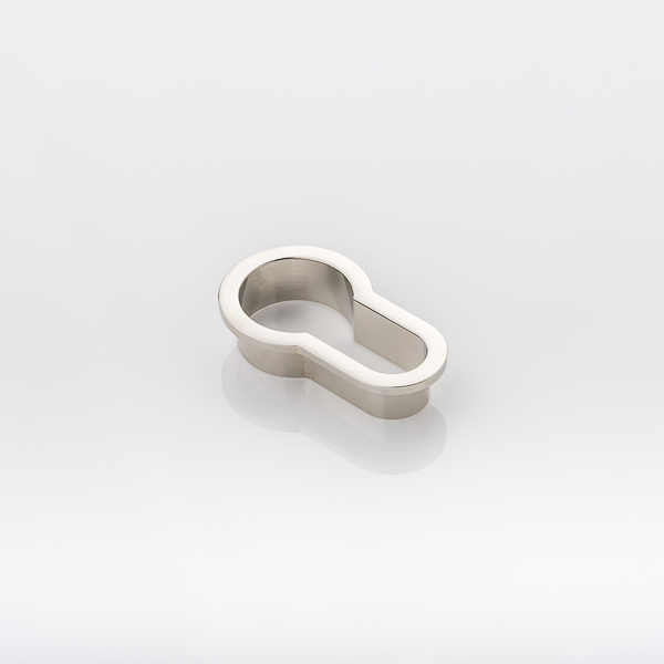 Solid brass euro cylinder profile minimalist escutcheon
