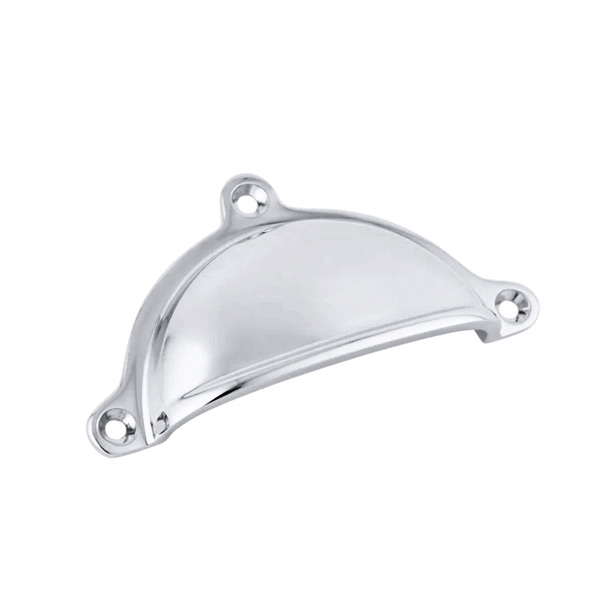 Cotswold Collection - Cotswold drawer pull with exposed screws 98mm W, 49mm H, 20mm P