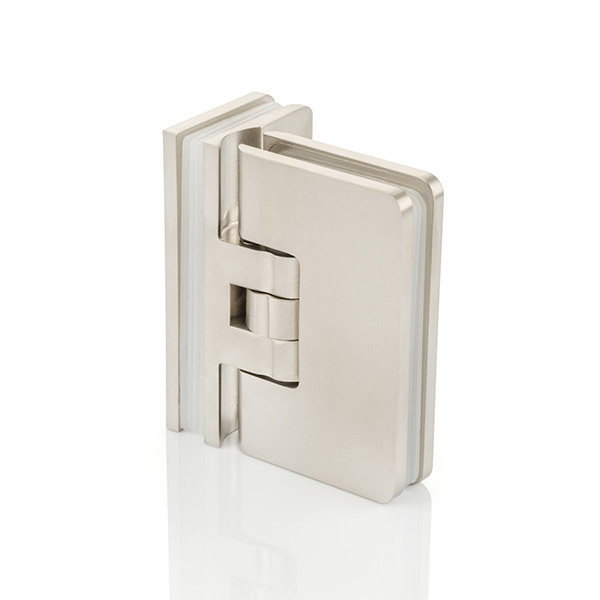 Solid brass glass shower door hinge glass to right angle glass