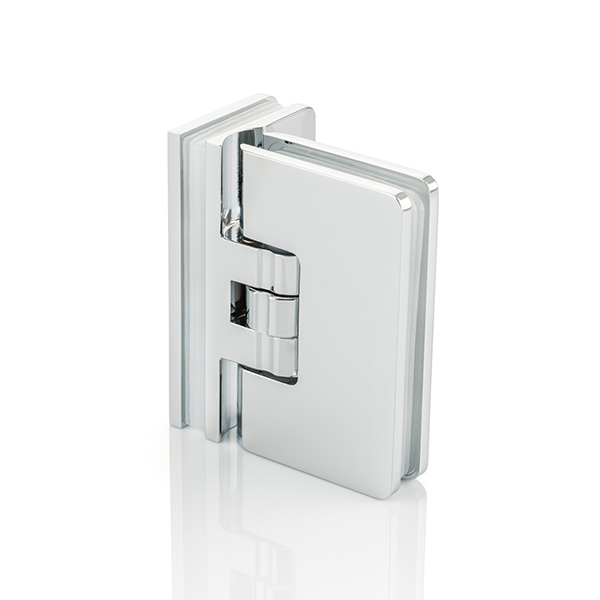 Solid brass glass shower door hinge glass to right angle glass