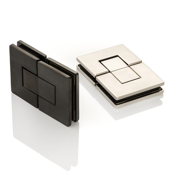 Solid brass glass shower door hinge glass to glass
