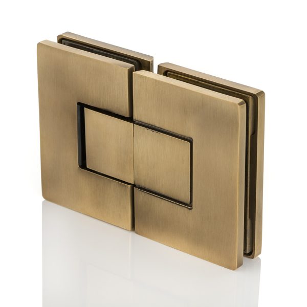 Solid brass glass shower door hinge glass to glass