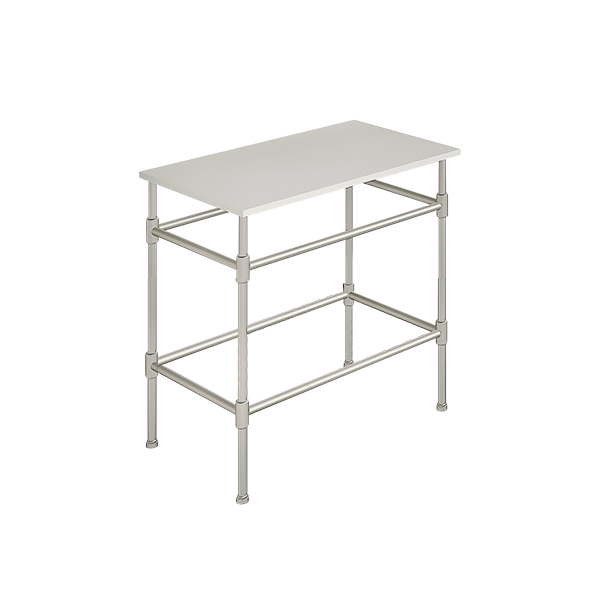 Contemporary 4 leg freestanding basin stand for benchtop. Stepped feet. W750 x D480 x H880