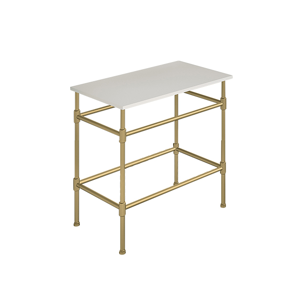 Contemporary 4 leg freestanding basin stand for benchtop. Stepped feet. W750 x D480 x H880