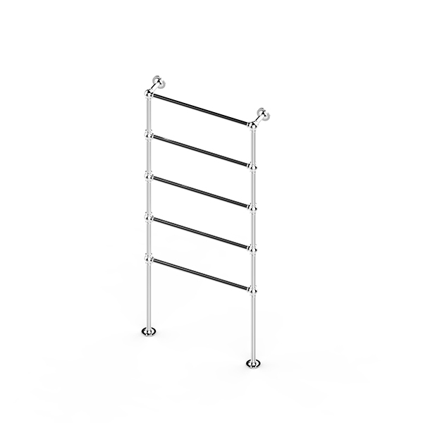 Ornate floor mounted towel warmer 675W x 1775H x 138D