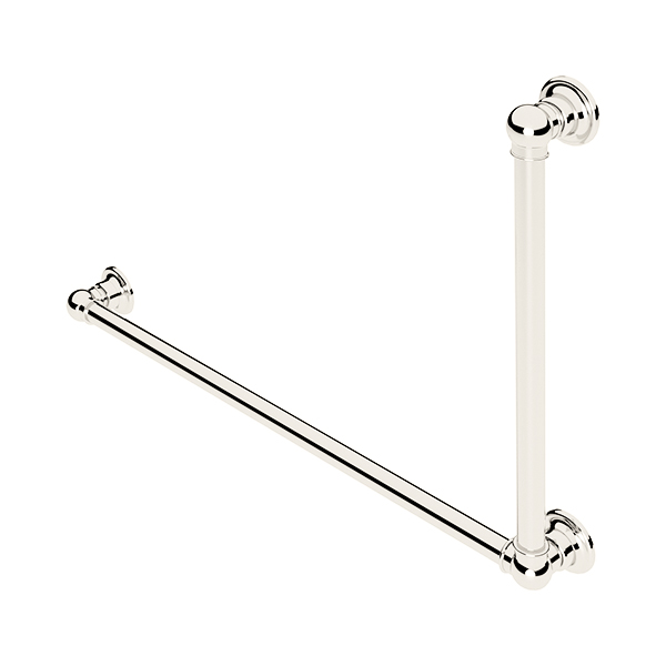 Ornate L-shaped grab rail H600 x W900mm LH