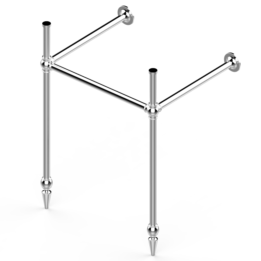Victorian 2 leg basin stand for 630mm Victorian basin. Ornate joints, pointed feet