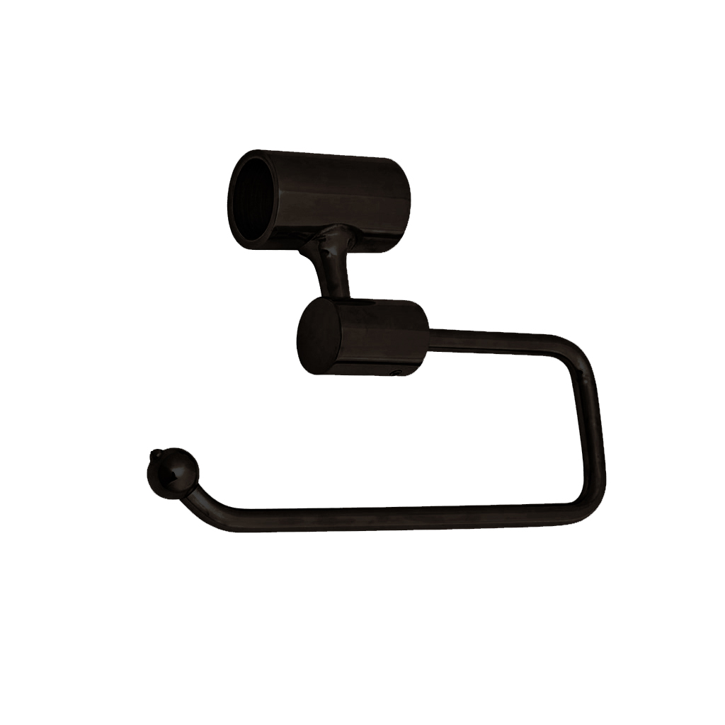 Toilet roll holder for traditional and ornate basin stands