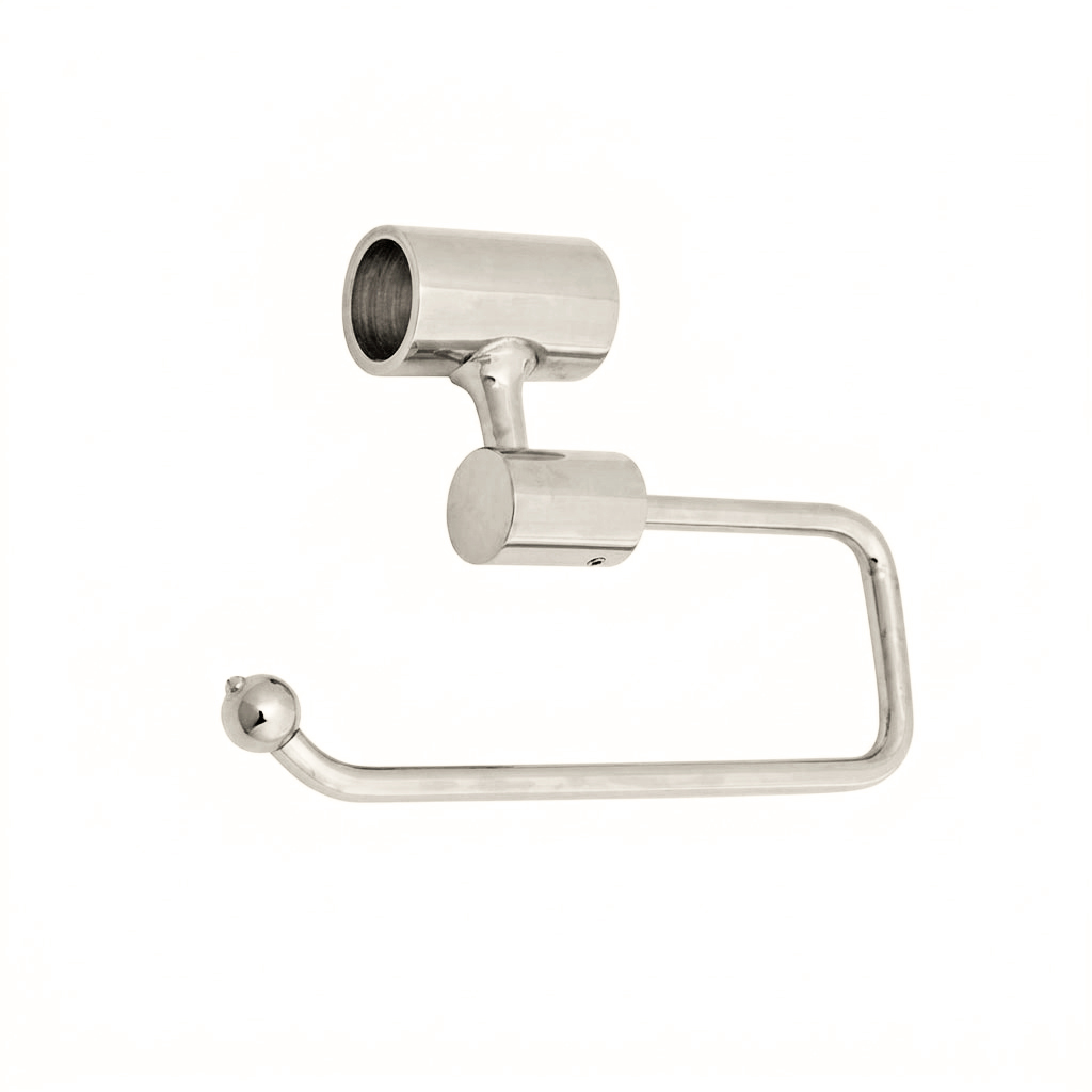 Toilet roll holder for traditional and ornate basin stands