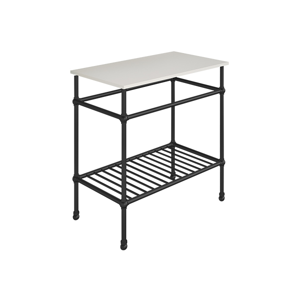 Traditional 4 leg freestanding basin stand for benchtop. Ball feet & shelf. W750 x D480 x H880