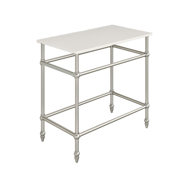 Traditional freestanding basin stand for benchtop W750 x D480 x H850mm in Pewter