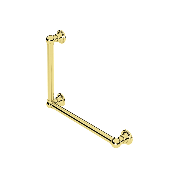 Traditional L-shaped grab rail H450 x W600mm RH