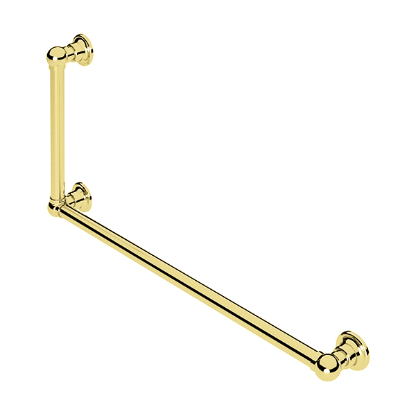 Traditional L-shaped grab rail H450 x W900mm RH