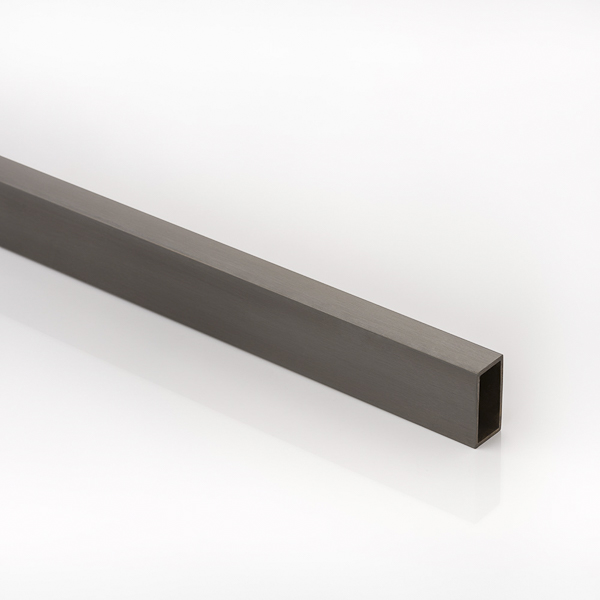 Solid brass rectangular hanging rail 