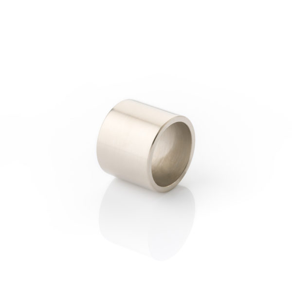Solid brass end bracket for round hanging rail