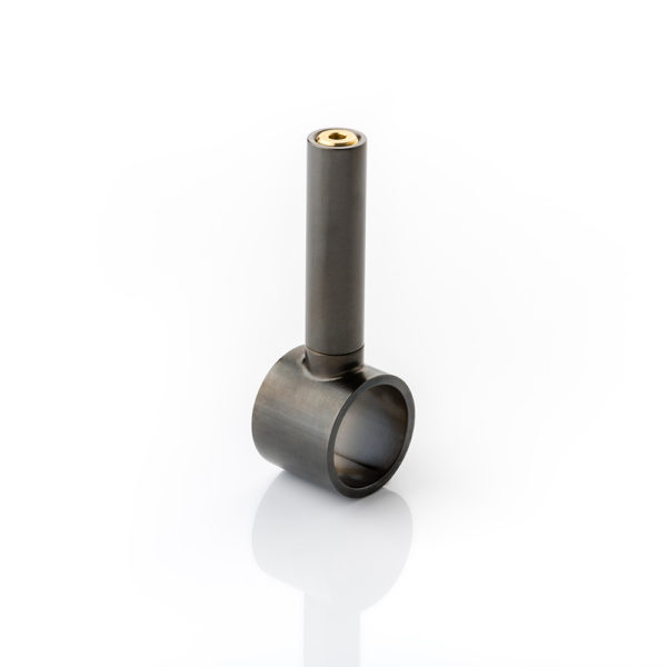 Solid brass support bracket for round hanging rail